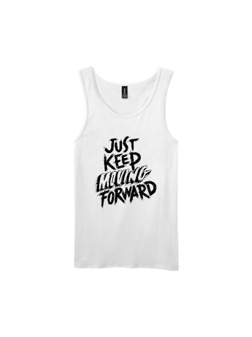 Premium Softstyle Tank Top Men "Just Keep Moving Forward"