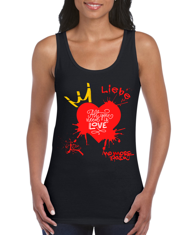 Premium Women Softstyle Tank Top "All You Need Is Love"