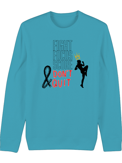 Premium Unisex Crew Neck Sweatshirt "Fight.Focus.Score. Women"