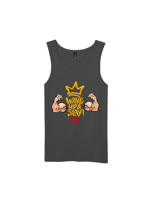 Premium Softstyle Tank Top Men "Wake Up & Slay!"