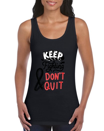 Premium Women Softstyle Tank Top "Keep Fighting"