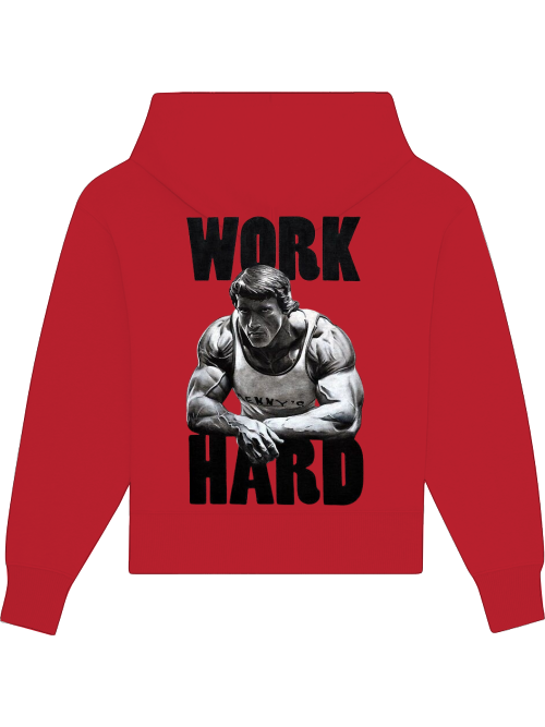 Premium Heavy Cotton Hoodie "Work Hard"