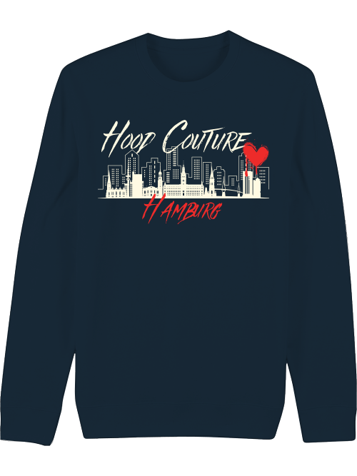 Premium Unisex Crew Neck Sweatshirt "Hood Couture By Night"