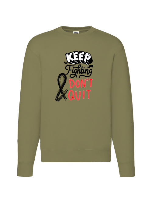 Premium Unisex Crew Neck Sweater Modell 2 "Keep Fighting"