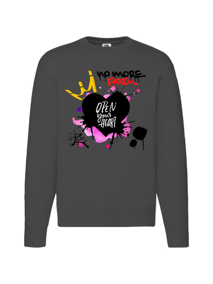 Premium Unisex Crew Neck Sweater Modell 2 "No.More.Pain."