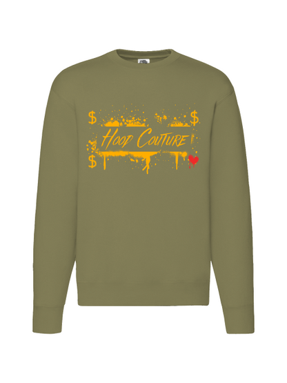Premium Unisex Crew Neck Sweater Modell 2 "Hood Money Couture"