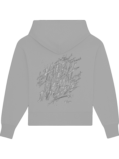 Premium Heavy Cotton Hoodie "Hard does not mean impossible"