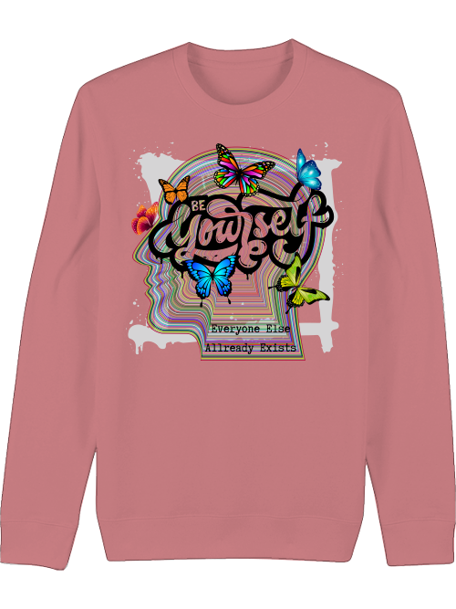 Premium Unisex Crew Neck Sweatshirt "Be Yourself"