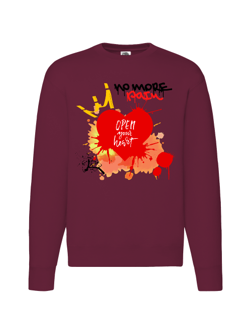 Premium Unisex Crew Neck Sweater Modell 2 "No More Pain"