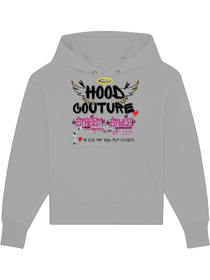 Premium Heavy Cotton Hoodie "Hood Angel The Rose"