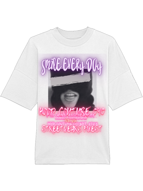 Oversized Unisex Premium T-Shirt "smile.female.skimask.1.1"