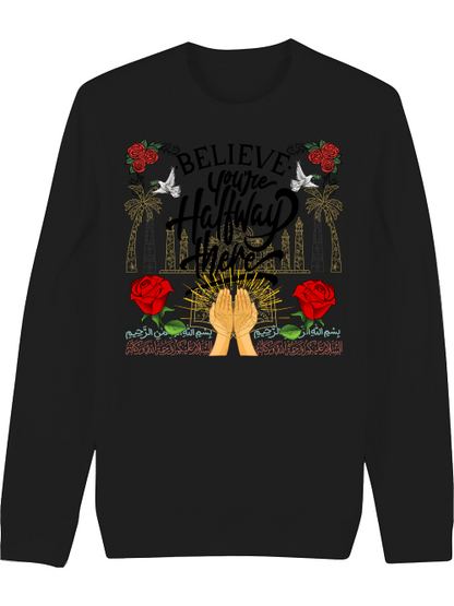 Premium Unisex Crew Neck Sweatshirt "Believe"