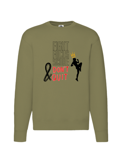 Premium Unisex Crew Neck Sweater Modell 2 "Fight.Focus.Score. Women"