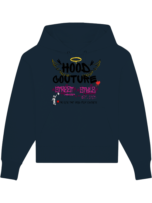 Premium Heavy Cotton Hoodie "Hood Angel The Rose"