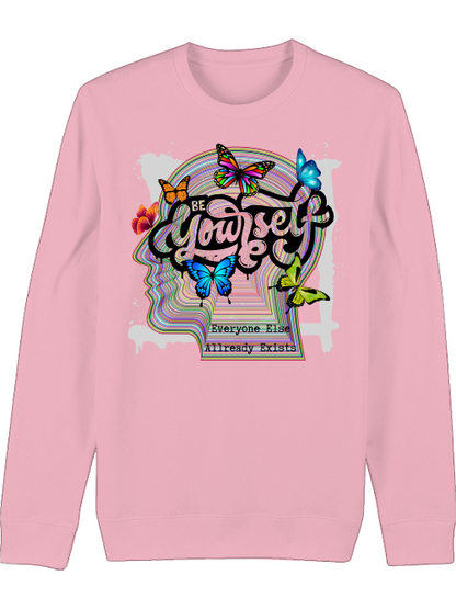 Premium Unisex Crew Neck Sweatshirt "Be Yourself"