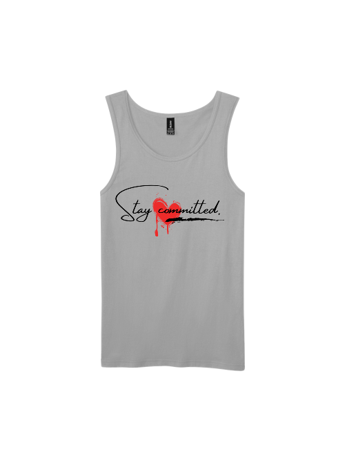 Premium Softstyle Tank Top Men "Stay Committed"
