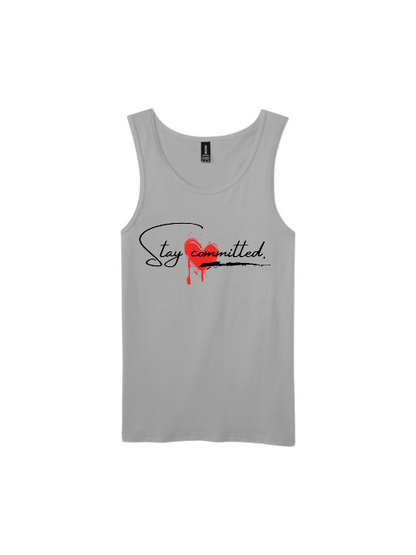 Premium Softstyle Tank Top Men "Stay Committed"