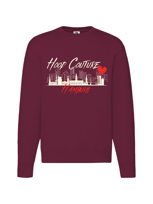Premium Unisex Crew Neck Sweater Modell 2 "Hood Couture by Night"