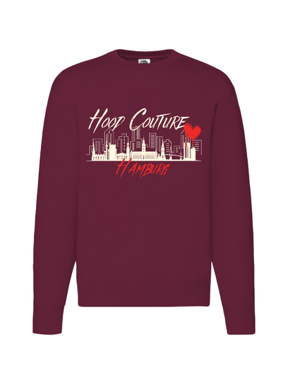 Premium Unisex Crew Neck Sweater Modell 2 "Hood Couture by Night"