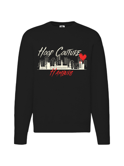 Premium Unisex Crew Neck Sweater Modell 2 "Hood Couture by Night"