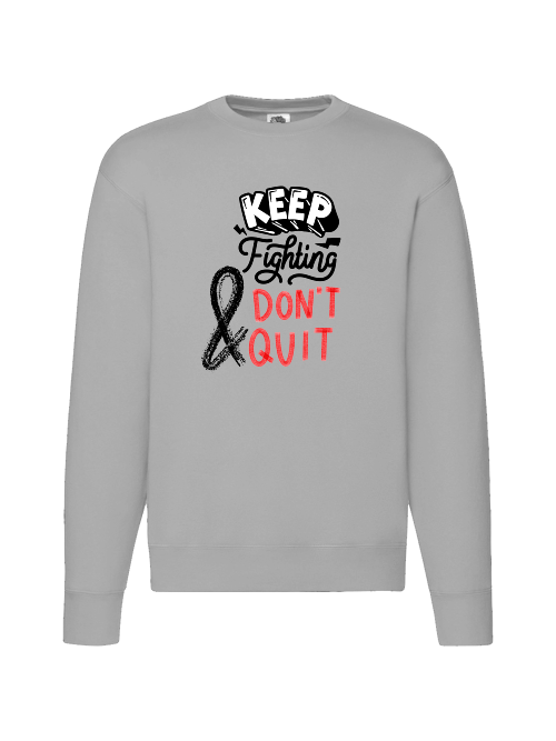 Premium Unisex Crew Neck Sweater Modell 2 "Keep Fighting"