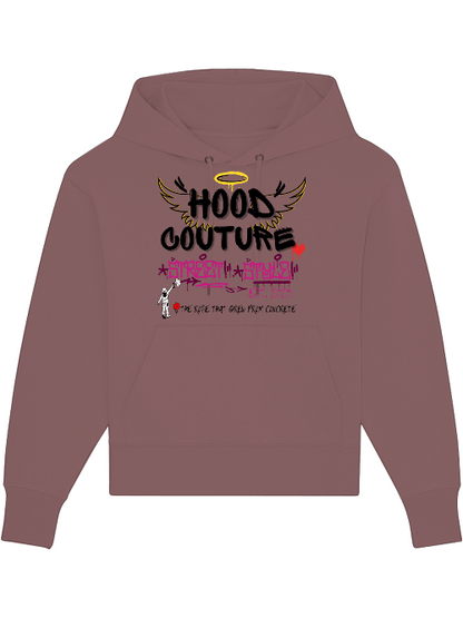 Premium Heavy Cotton Hoodie "Hood Angel The Rose"