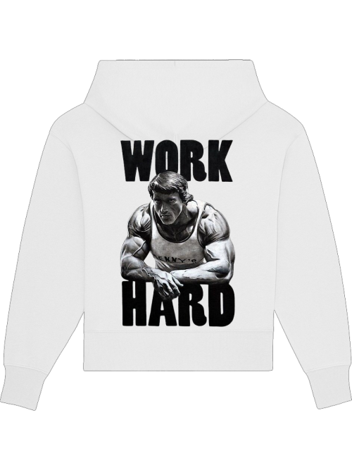 Premium Heavy Cotton Hoodie "Work Hard"