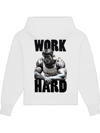 Premium Heavy Cotton Hoodie "Work Hard"