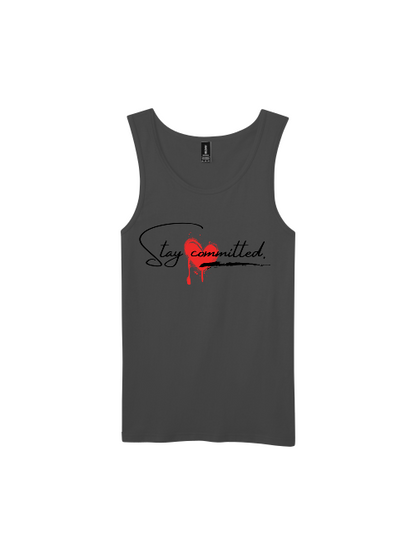 Premium Softstyle Tank Top Men "Stay Committed"