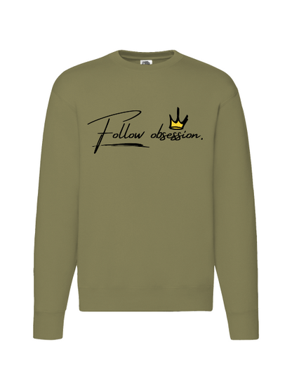 Premium Unisex Crew Neck Sweater Modell 2 "Follow Obsession Men"