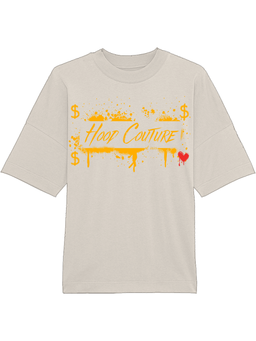Oversized Unisex Premium T-Shirt "Hood Money Couture"