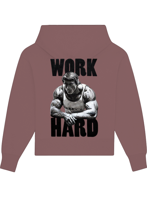 Premium Heavy Cotton Hoodie "Work Hard"