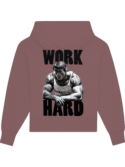 Premium Heavy Cotton Hoodie "Work Hard"