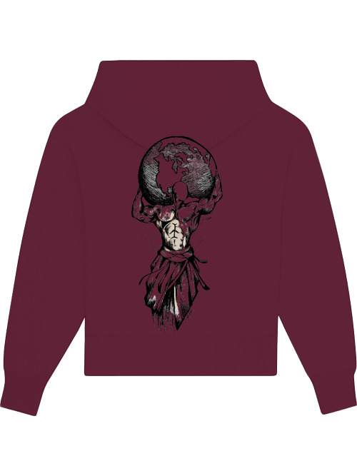 Premium Heavy Cotton Hoodie "Carry Your World"