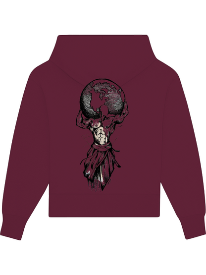 Premium Heavy Cotton Hoodie "Carry Your World"
