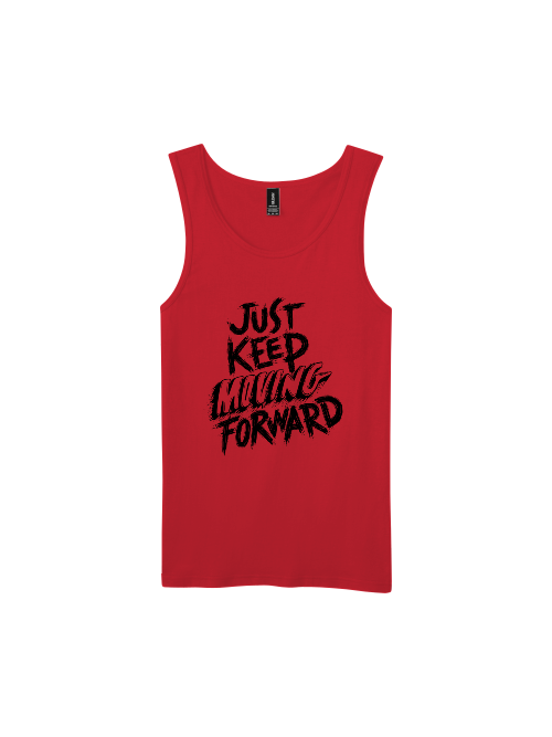 Premium Softstyle Tank Top Men "Just Keep Moving Forward"