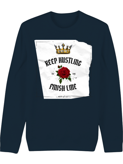 Premium Unisex Crew Neck Sweatshirt "Keep Hustling"