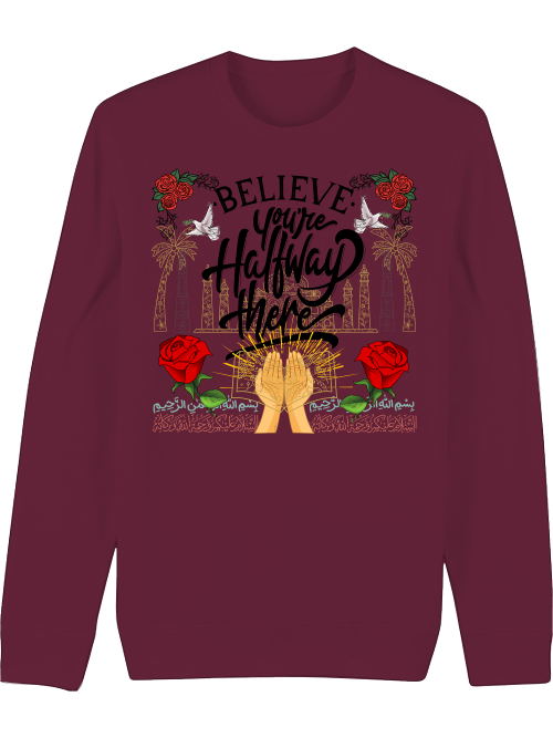 Premium Unisex Crew Neck Sweatshirt "Believe"