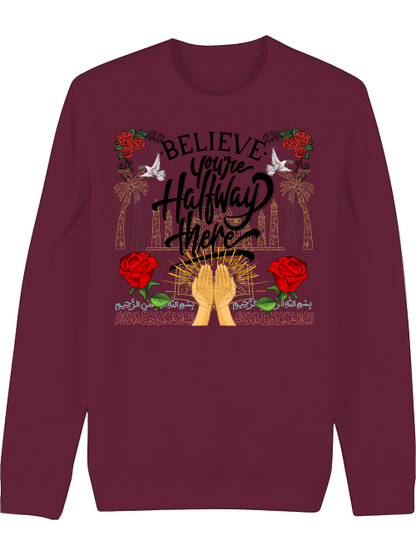 Premium Unisex Crew Neck Sweatshirt "Believe"