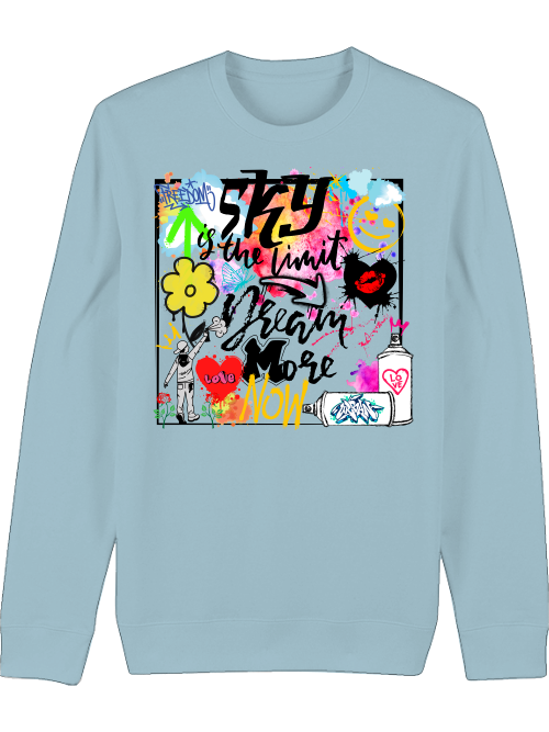Premium Unisex Crew Neck Sweatshirt "Sky Is The Limit"