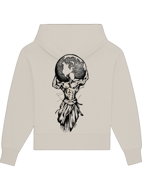 Premium Heavy Cotton Hoodie "Carry Your World"