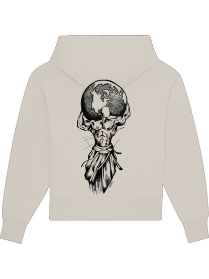 Premium Heavy Cotton Hoodie "Carry Your World"