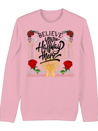 Premium Unisex Crew Neck Sweatshirt "Believe"