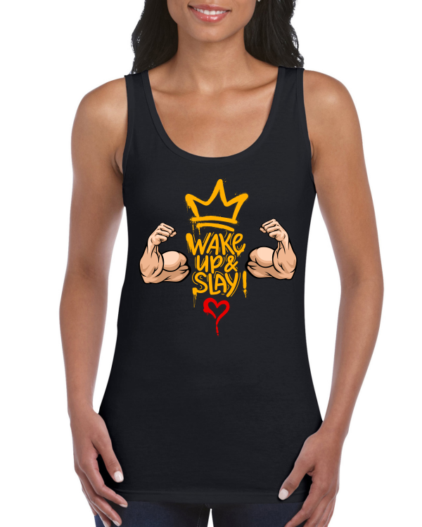 Premium Women Softstyle Tank Top "Wake Up & Slay!"