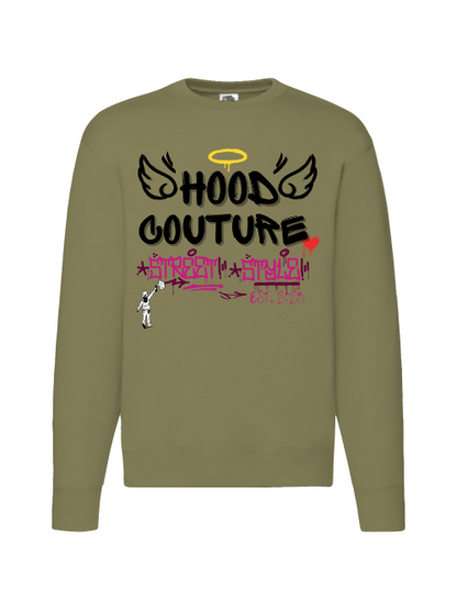 Premium Unisex Crew Neck Sweater Modell 2 "Hood Angel Classic"