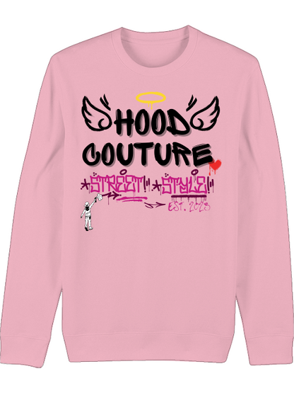 Premium Unisex Crew Neck Sweatshirt "Hood Angel Classic"