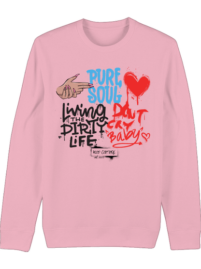 Premium Unisex Crew Neck Sweatshirt "Living The Dirty Life"