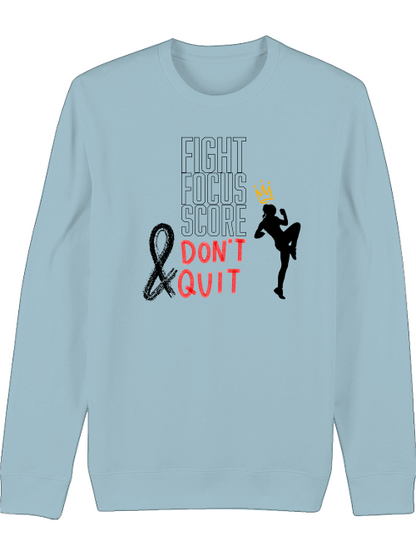 Premium Unisex Crew Neck Sweatshirt "Fight.Focus.Score. Women"