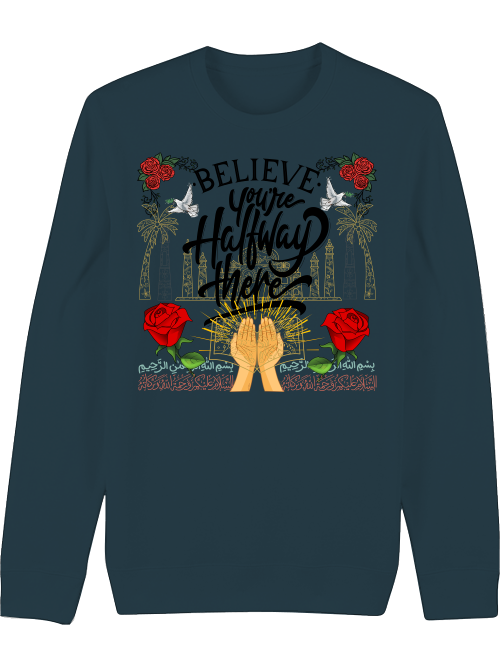 Premium Unisex Crew Neck Sweatshirt "Believe"