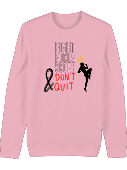 Premium Unisex Crew Neck Sweatshirt "Fight.Focus.Score. Women"